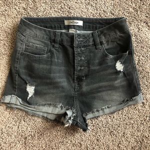 Black high waisted shorts